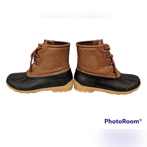 SPERRY Port Brown Tan Boys Boots 5M 37 - Picture 4 of 7